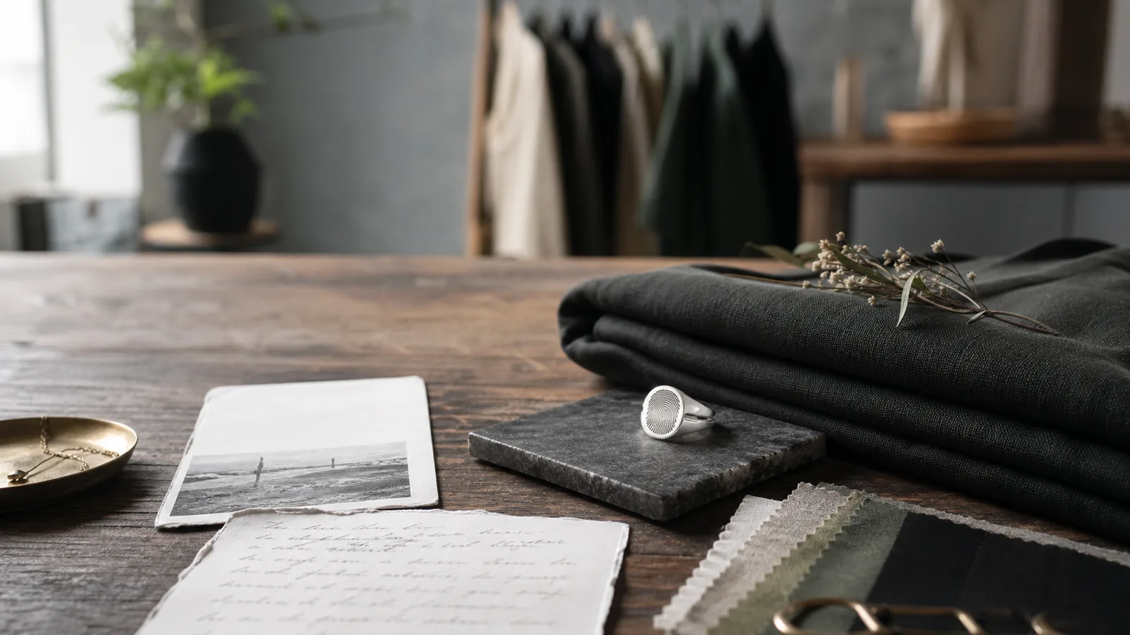 A meaningful tribute ring gift shown with story notes, keepsake details, and refined jewelry styling